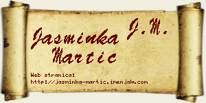 Jasminka Martić vizit kartica